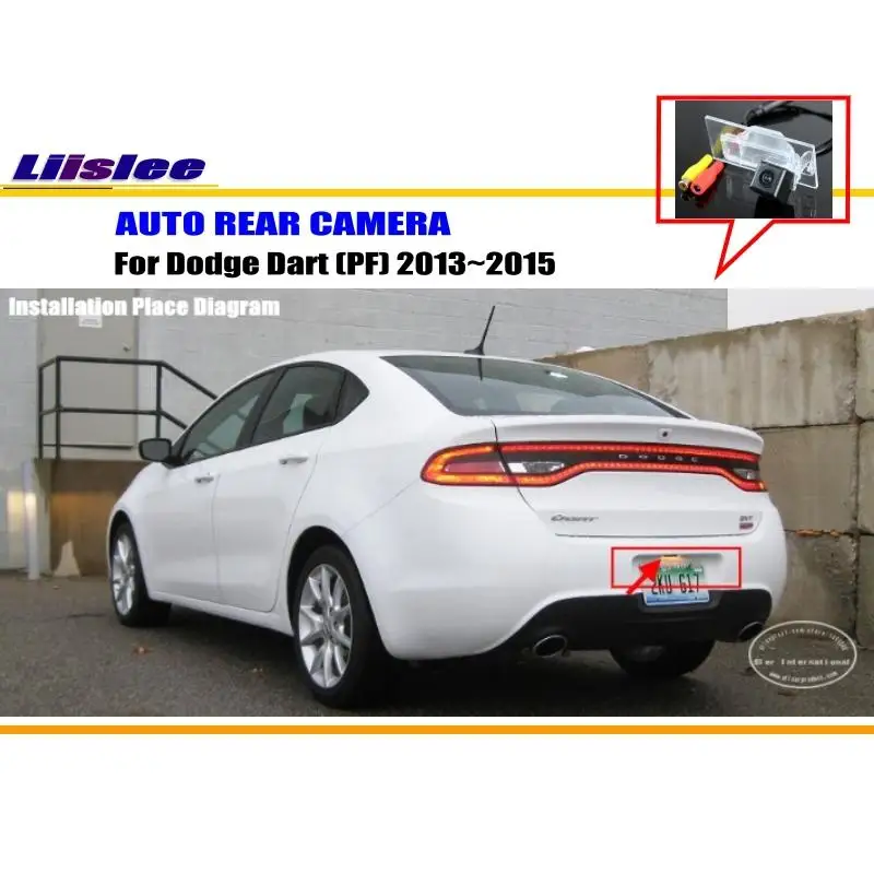 Cámara de visión trasera de coche para Dodge Dart PF 2013 2014 2015 Kit de accesorios de cámara CCD HD para estacionamiento de respaldo de vehículo - imagen 2