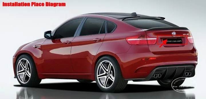 Cámara trasera Liislee para BMW X6 con soporte de matrícula