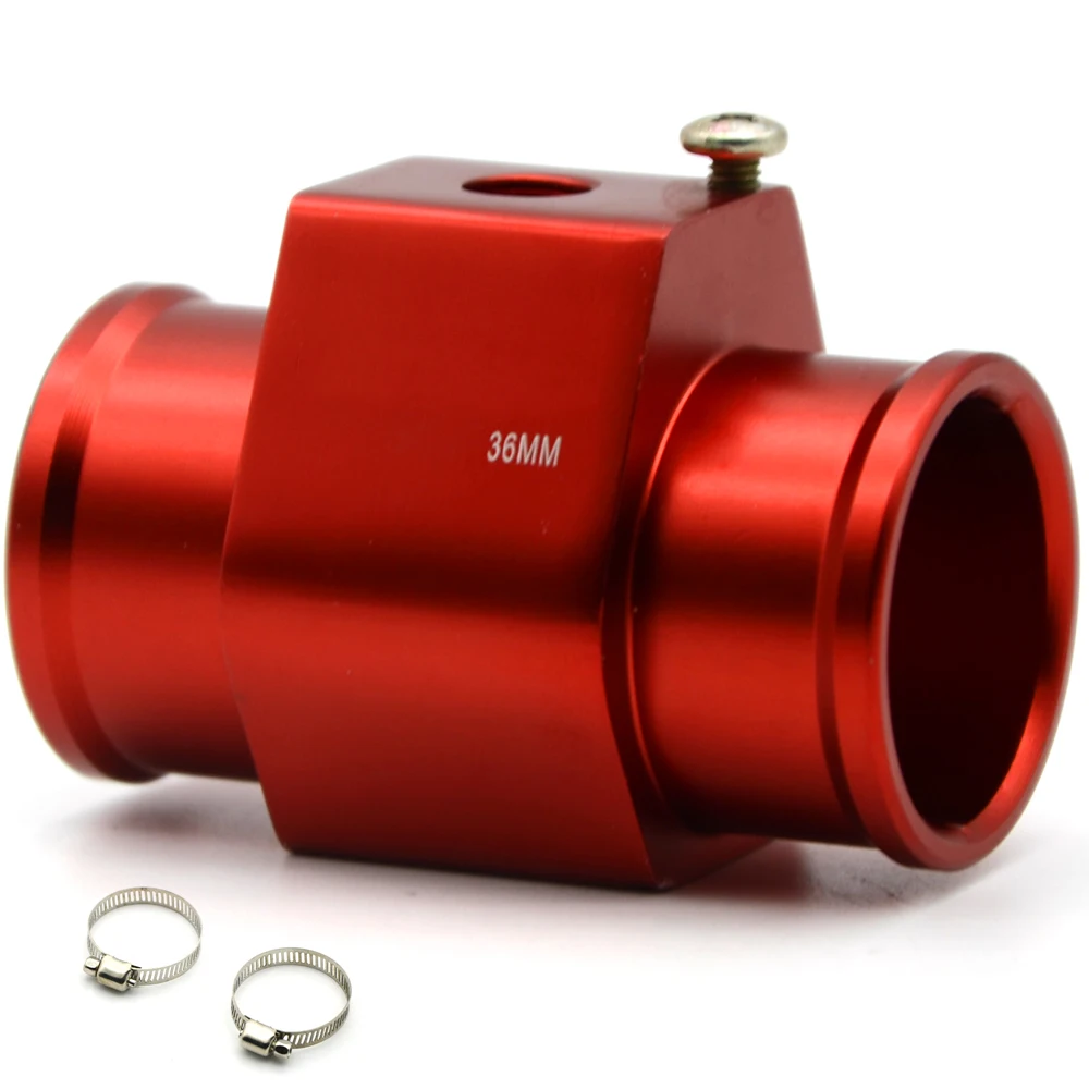 Adaptador sensor temperatura refrigerante rojo competición 28-40mm - imagen 3