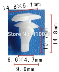 Shhworldsea clip de retención de burlete para toyota 67867-12150 para subaru 909120023 909120023 909120028 para honda 90615-S4N-003