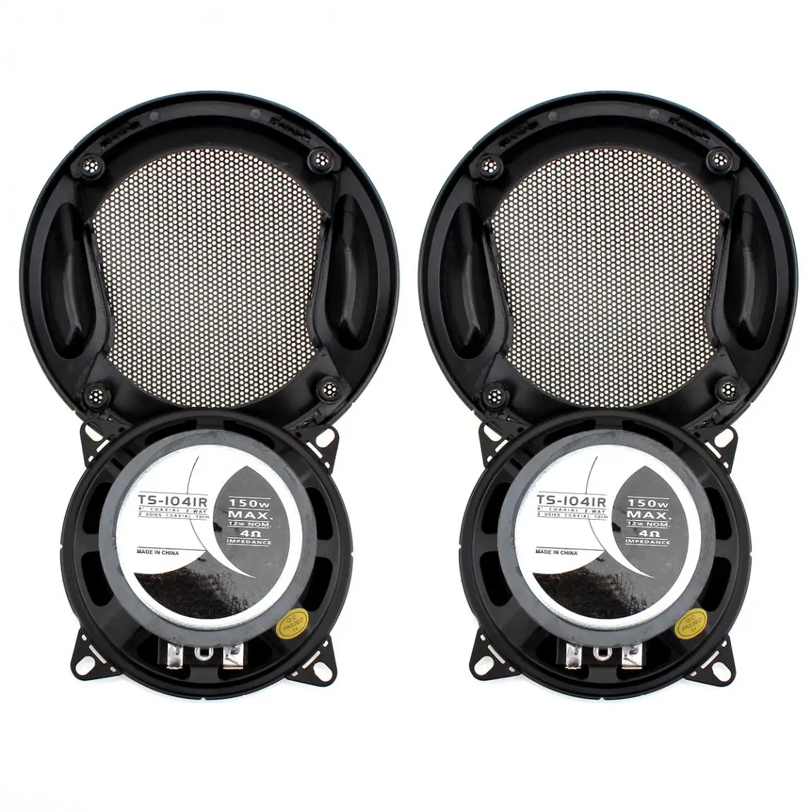 Altavano coaxial 10 cm 150 W doble cono - par coche compatible - imagen 2