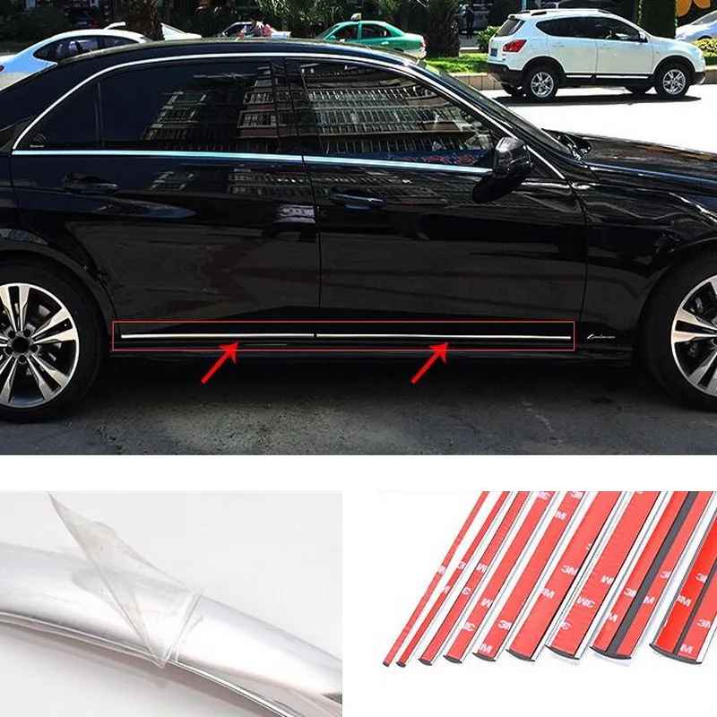 Detalle del acabado cromado ABS para coche