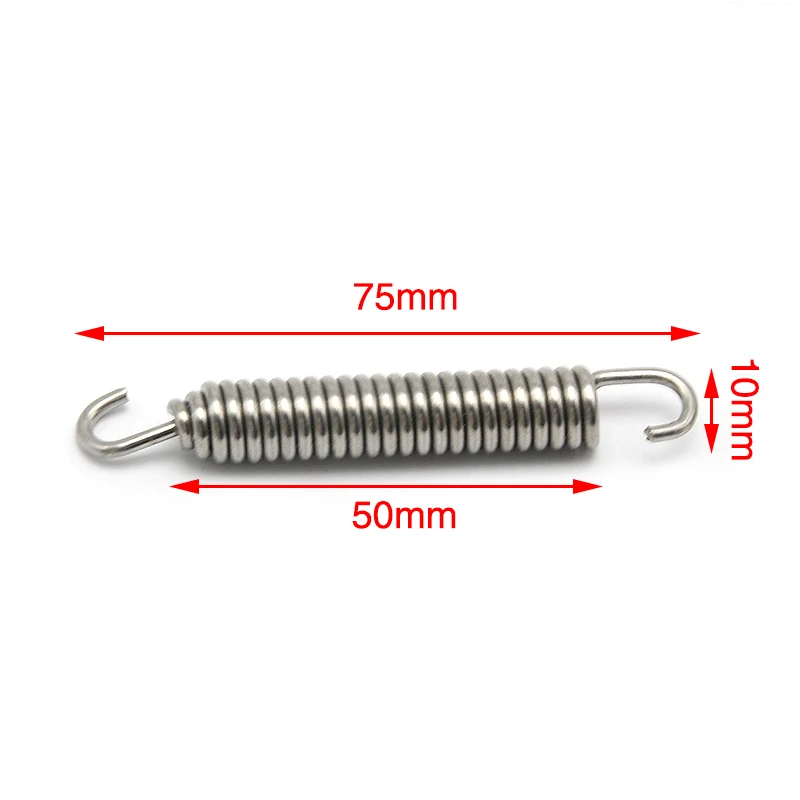 Resortes de escape ZS Racing acero inoxidable giratorios para moto - imagen 2