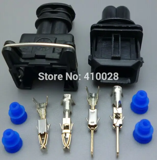 Shhworldsea Conector EV1 impermeable de 2 pines para inyector - imagen 2