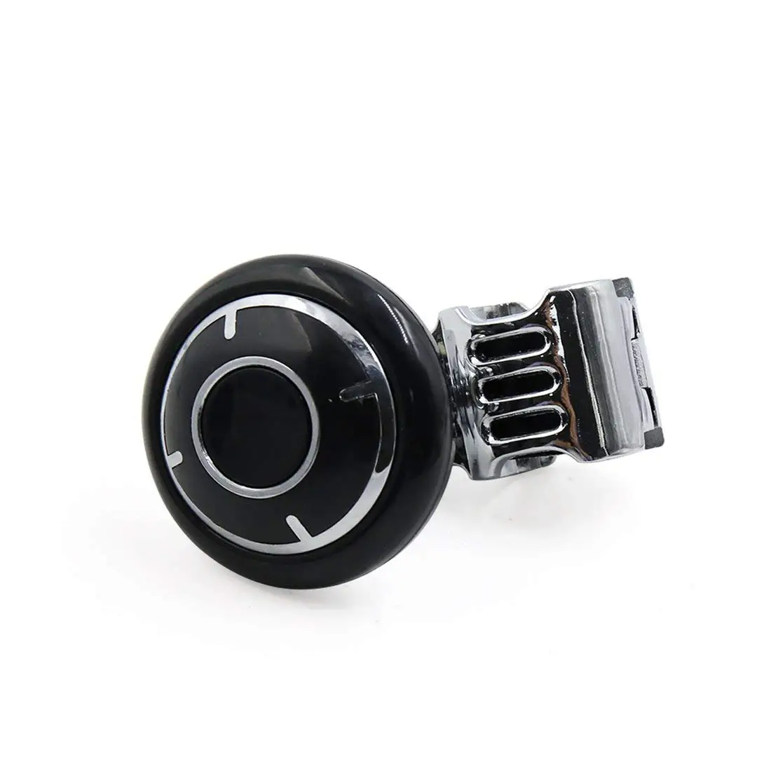 Autohaux pomo giratorio para volante de fibra de carbono marrón - imagen 4