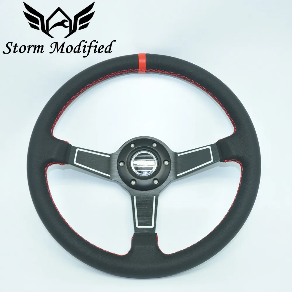Volante de carreras SuTong SPCO negro de 350 mm