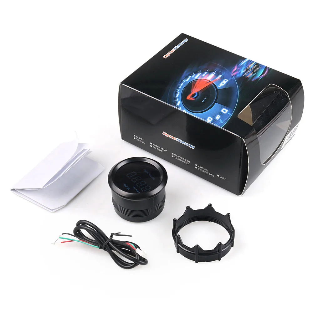 Dynoracing 2 "52mm tacómetro Digital para coche medidor de RPM medidor de coche Led azul pantalla LED TT 101459 - imagen 2