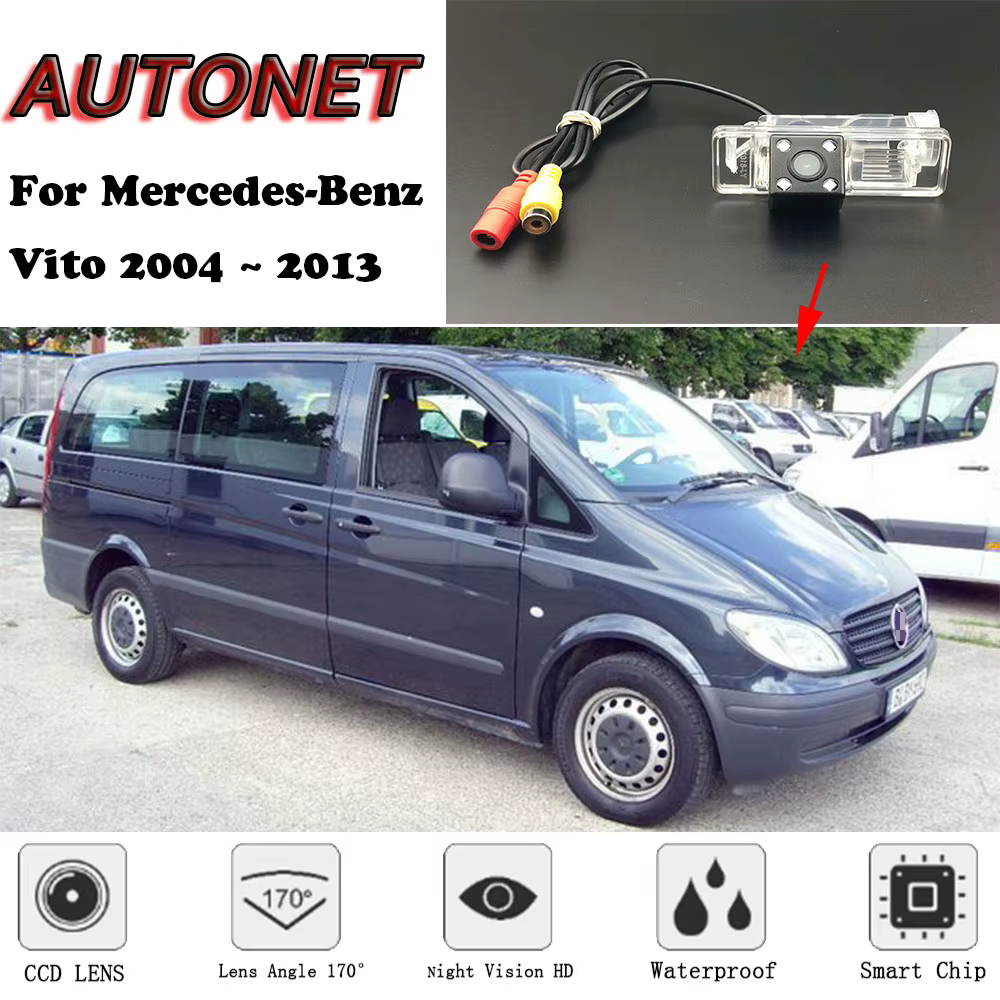 Cámara marcha atrás Mercedes-Benz Vito 2004-2013 con visión nocturna