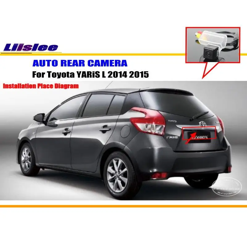 Cámara de visión trasera para Toyota Yaris L con guía de aparcamiento