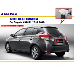 Cámara de visión trasera para Toyota Yaris L con guía de aparcamiento