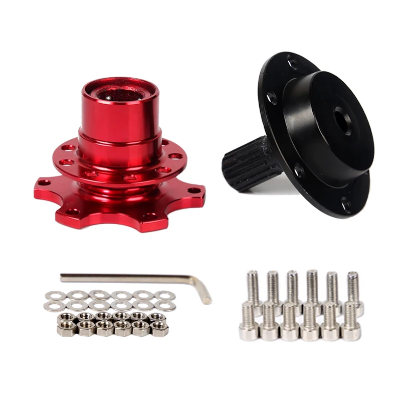 Kit cubo de volante liberación rápida 6 puntos universal - imagen 4