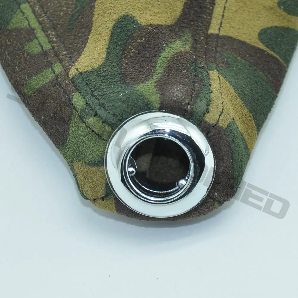 Volante racing piel gamuzada camuflaje con costuras reforzadas - imagen 5