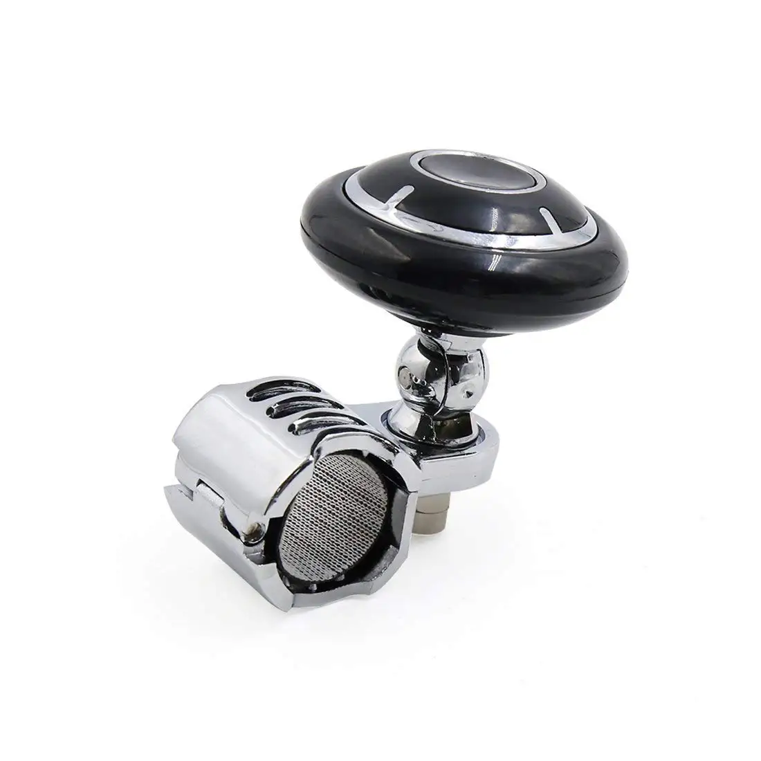 Autohaux pomo giratorio para volante de fibra de carbono marrón - imagen 3