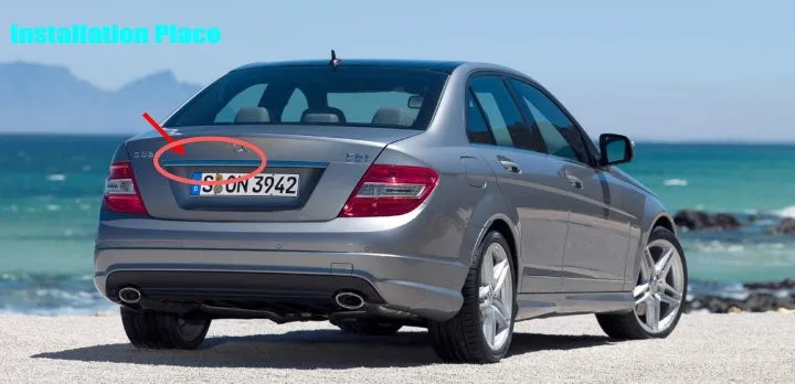 Cámara de visión trasera Liislee para Mercedes-Benz Clase C W204
