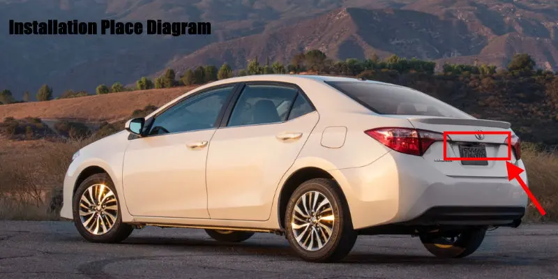 Cámara de visión trasera Liislee para Toyota Corolla E170