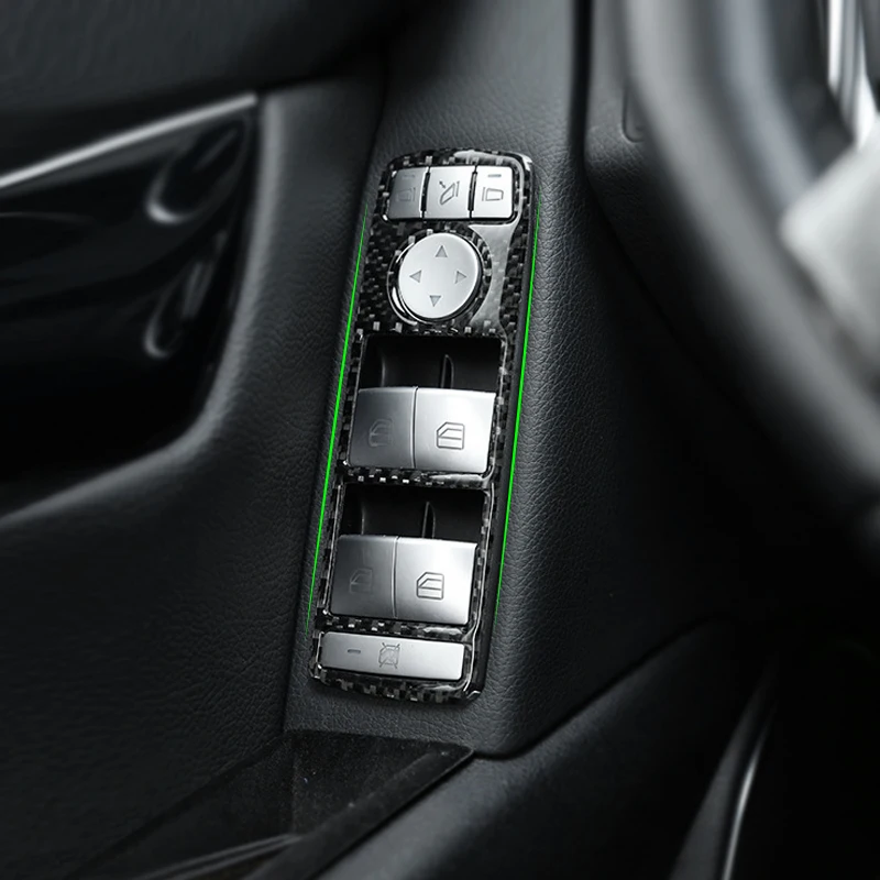 Tapa interruptor ventanillas fibra de carbono – Mercedes W204