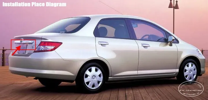 Cámara trasera Liislee para Honda Fit/Jazz