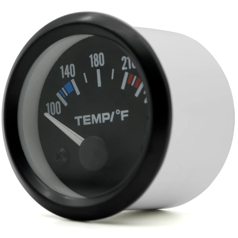 Termómetro de agua del motor 52mm 40-120°C bisel negro 12V - imagen 5