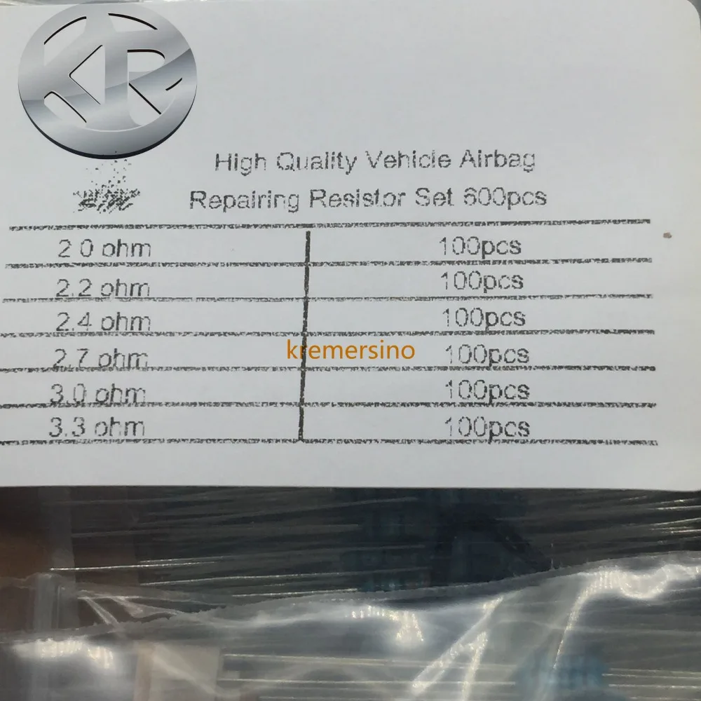 Kit de resistencias para diagnóstico de airbag con múltiplos valores