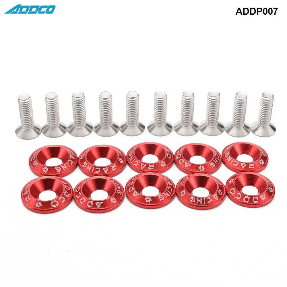 Kit de tornillería M6 Addco Racing con arandelas de aluminio CNC - imagen 5