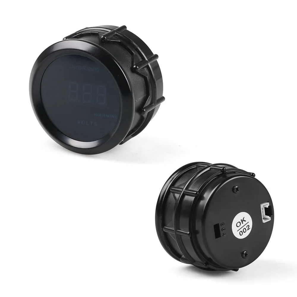 Dynoracing Voltímetro LED 52 mm 8-18 V - imagen 3
