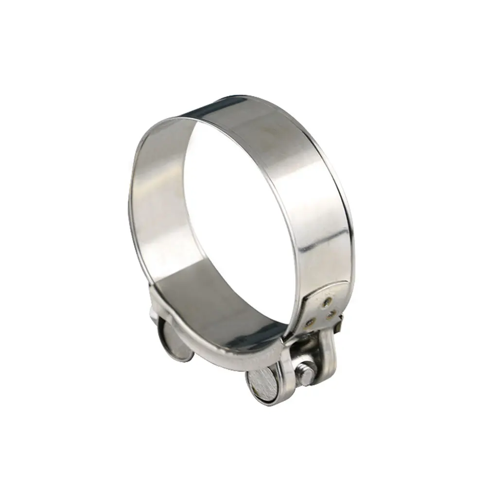 Abrazadera tubo de escape ajustable acero inoxidable para silenciador - imagen 2