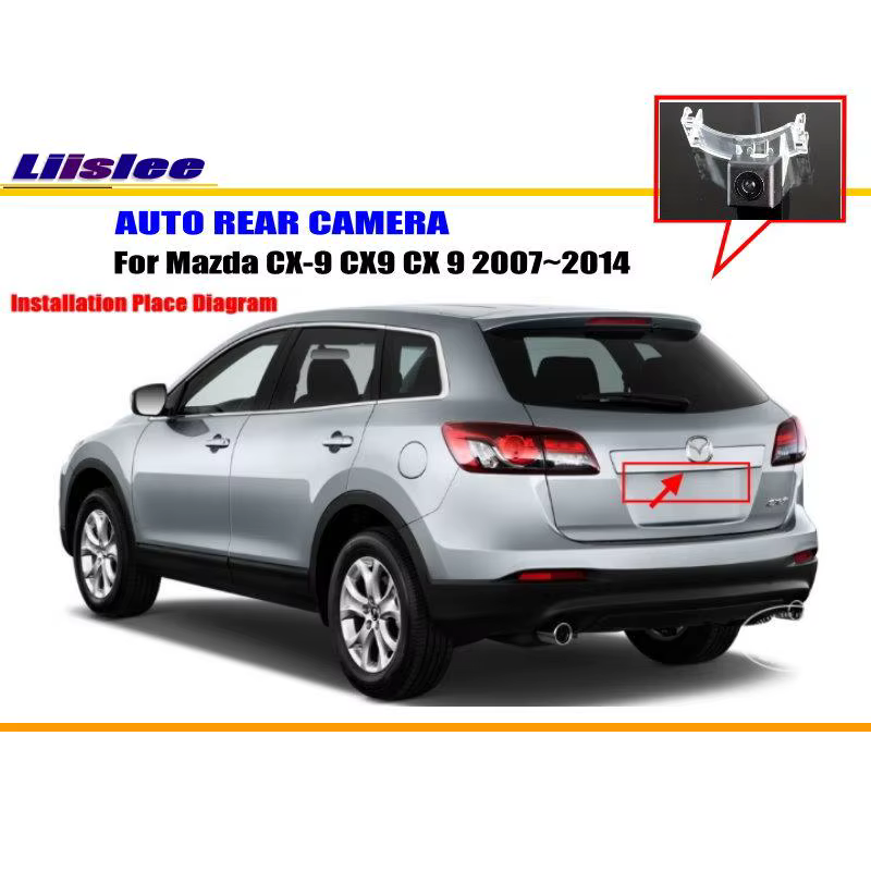 Cámara trasera HD CCD para Mazda CX-9 2007-2014 marcha atrás