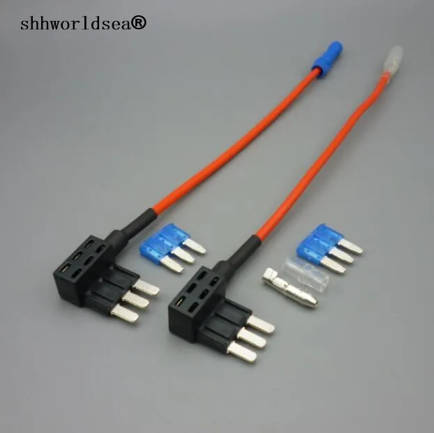 Shhworldsea Portafusibles Micro3 de 3 pines para automóvil