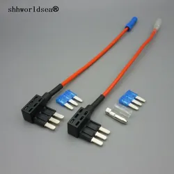 Shhworldsea Portafusibles Micro3 de 3 pines para automóvil