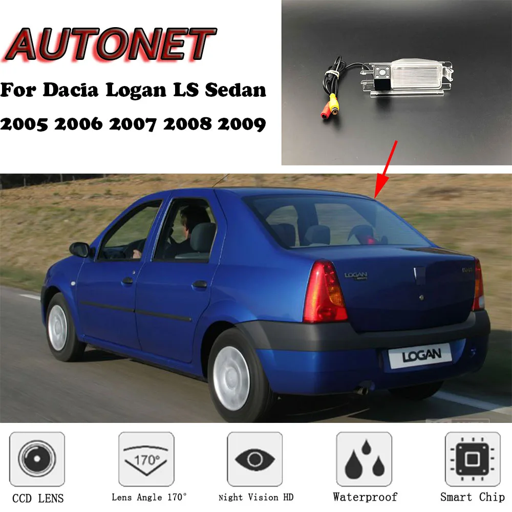 Cámara marcha atrás AUTONET con soporte para Dacia Logan Sedan