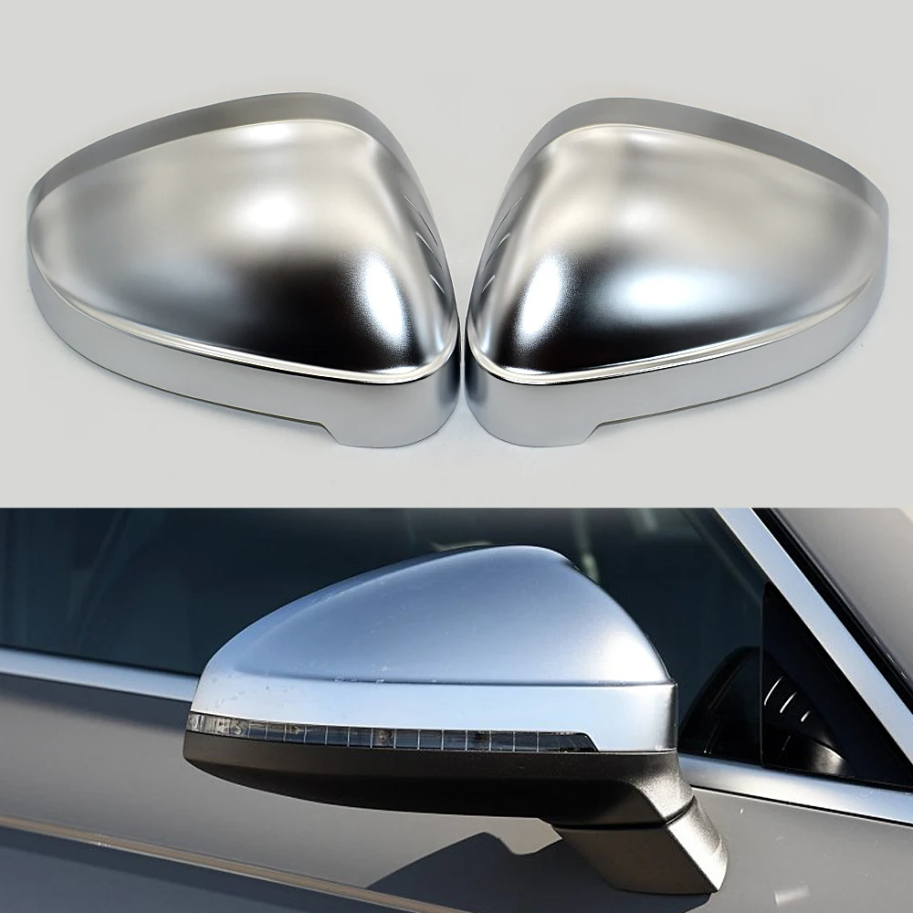 Cubierta de espejo retrovisor mate cromada para Audi A4 A5 S4 S5 B9