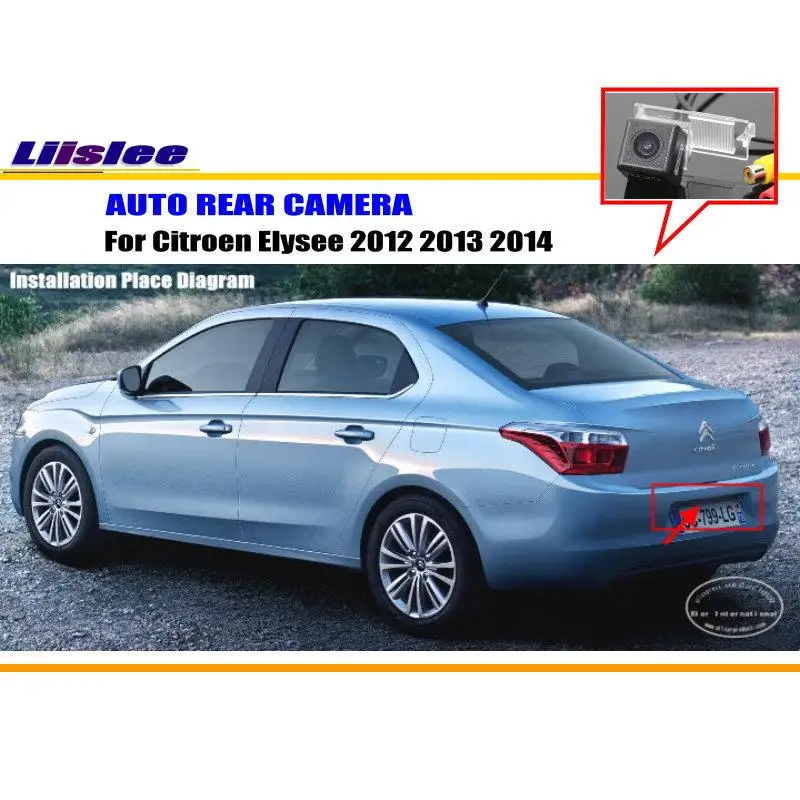 Cámara trasera HD CCD para Citroën C-Elysée 2012-2014