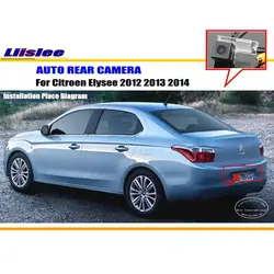 Cámara trasera HD CCD para Citroën C-Elysée 2012-2014