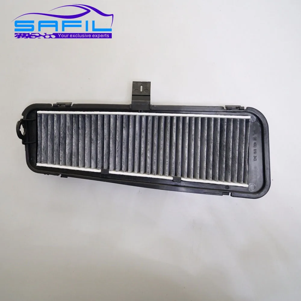 Vista frontal del filtro de aire acondicionado externo para Audi