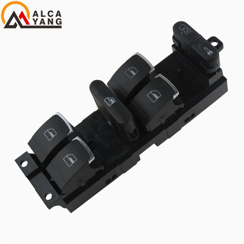Detalle del interruptor de elevalunas compatible con vehículos Volkswagen