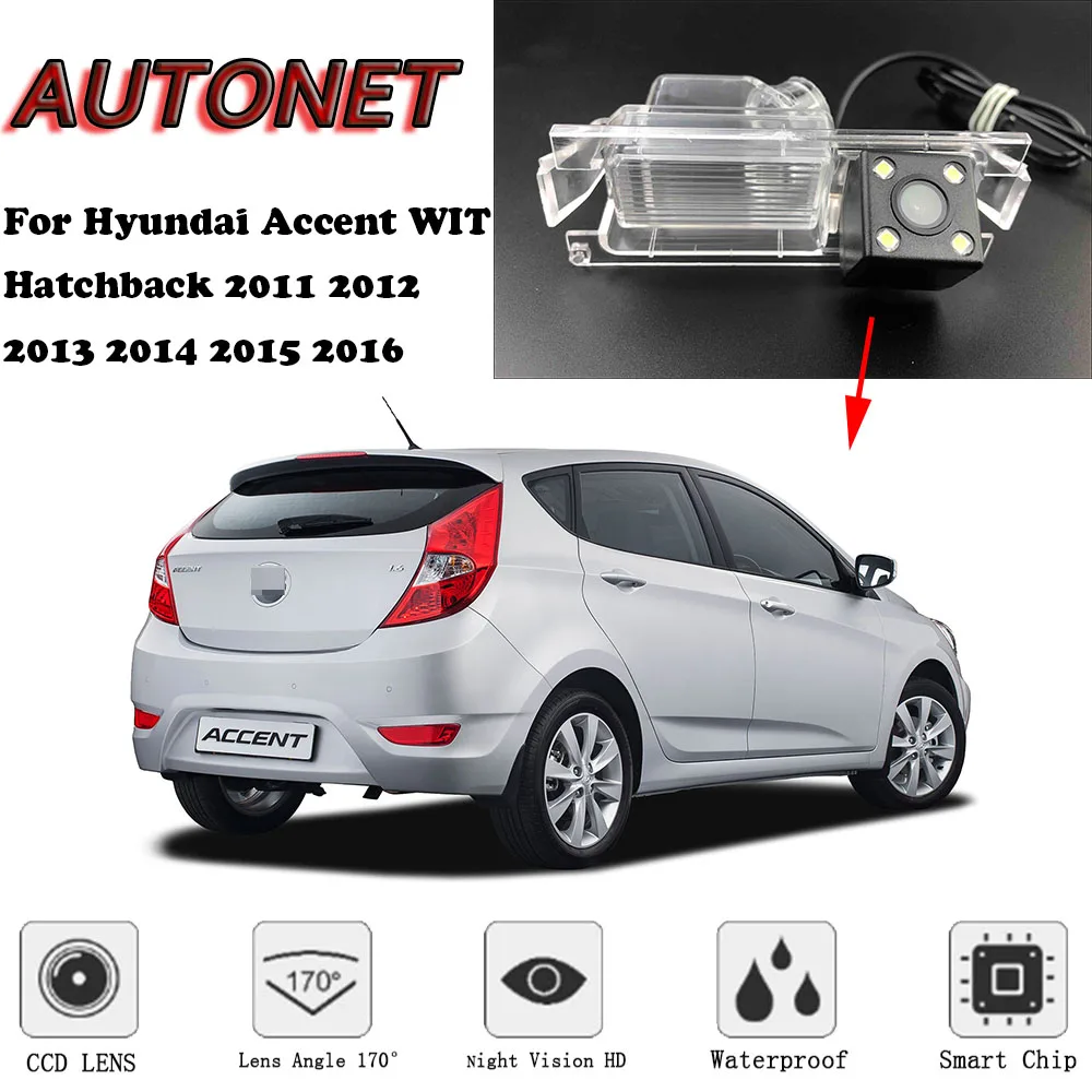 AUTONET Cámara trasera nocturna para Hyundai Accent WIT