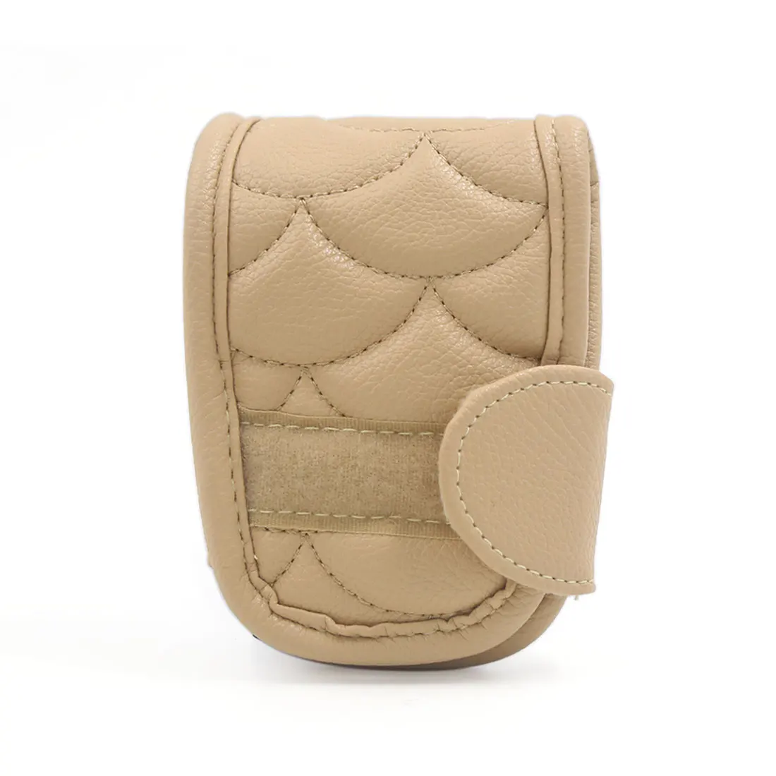 X Autohaux-palanca de cambios para coche, pomo de cambio de marchas de piel sintética, Protector de cubierta, color Beige - imagen 3