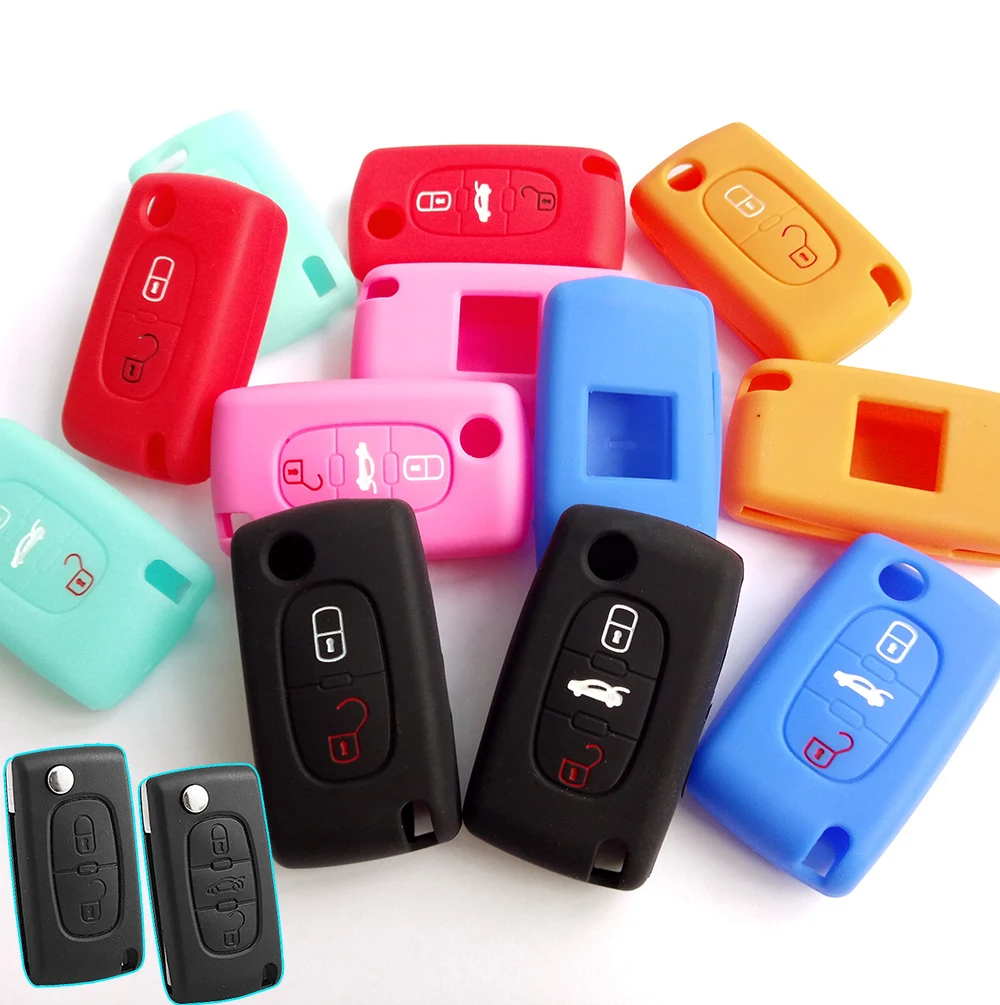 Funda silicona llave coche con botón – Compatible Citroën y Peugeot - imagen 3