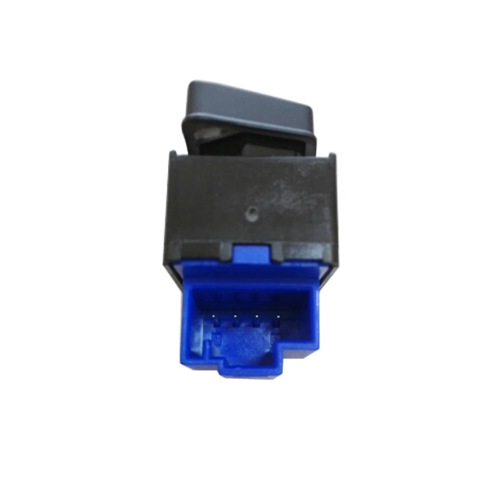 Vista frontal del interruptor de plástico ABS