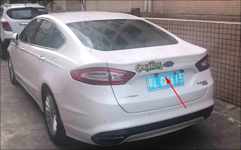 Detalle de la cámara de visión trasera