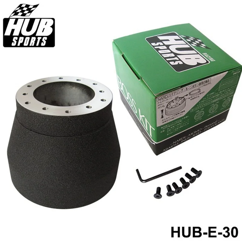 Adaptador de cubo de volante de carreras, Kit Boss negro para BMW E30 HUB-E-30