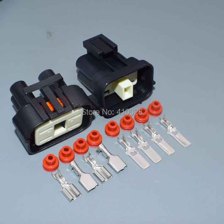 Shhworldsea Conector estanco macho-hembra de 4 pines, 6,3 mm - imagen 3