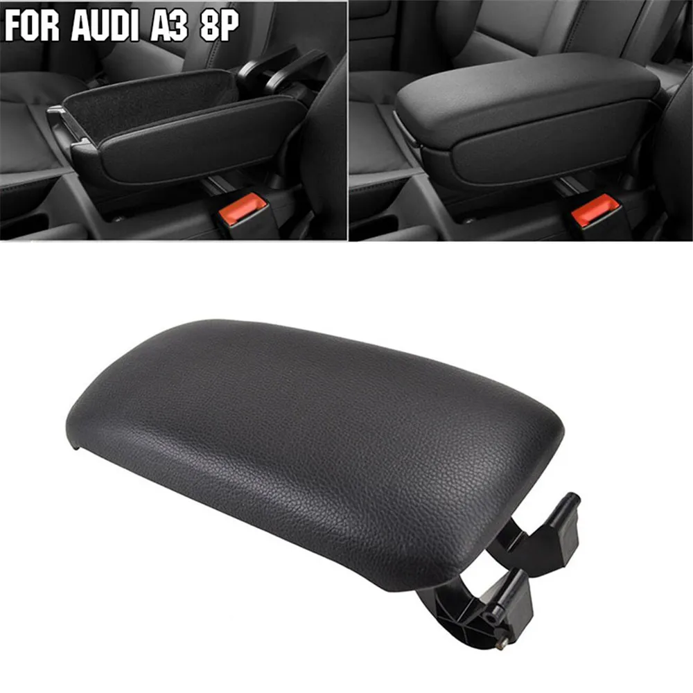Cubierta reposabrazos consola central Audi A3 8p cuero PU 2003-2012 - imagen 2