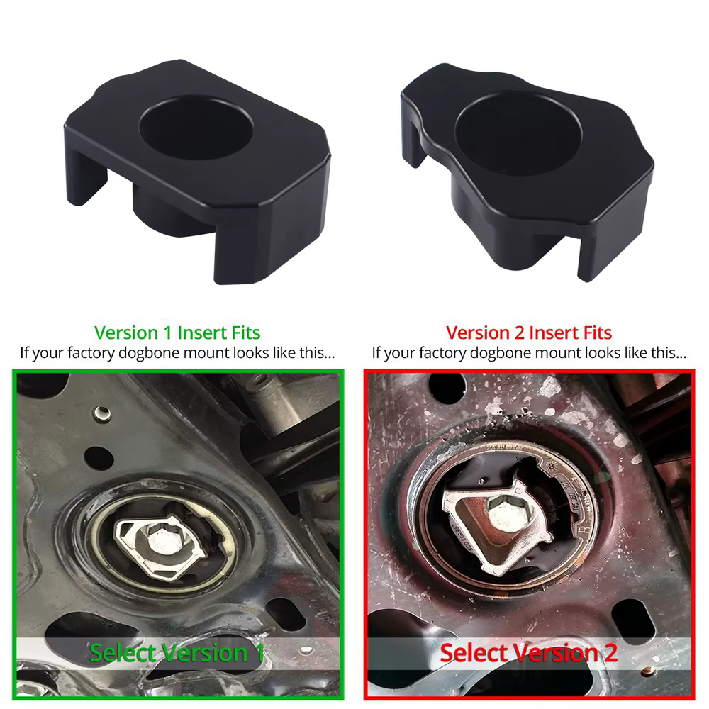 Soporte dogbone WLR MQB con inserto para Golf GTI/R y Audi A3/S3