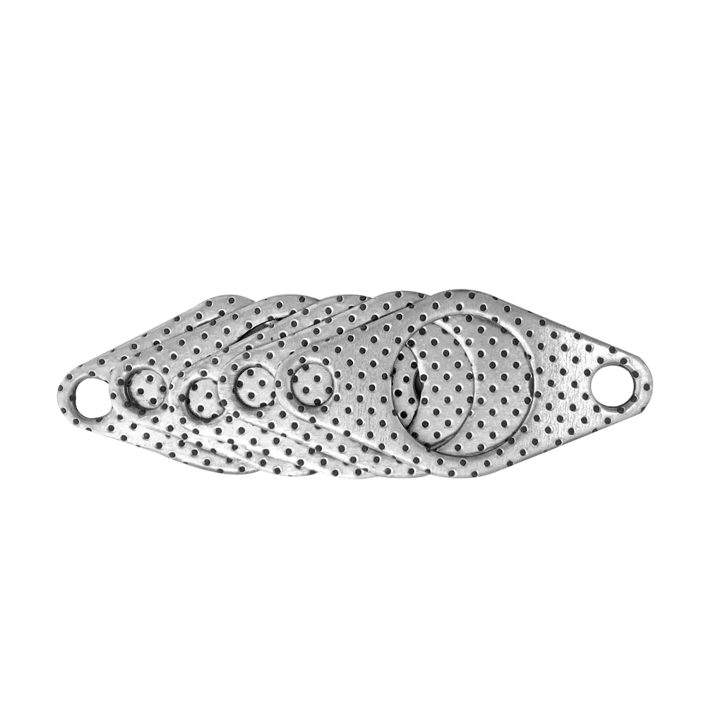 Envío gratuito-Junta de brida de tubo de descarga de aluminio de grafito de 35MM/38MM turbocompresor JR4954 - imagen 4