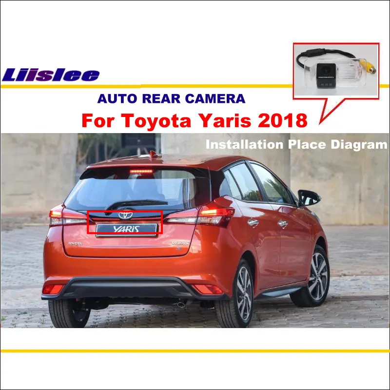 Cámara visión trasera Toyota Yaris 2018-2023 HD CCD aparcamiento