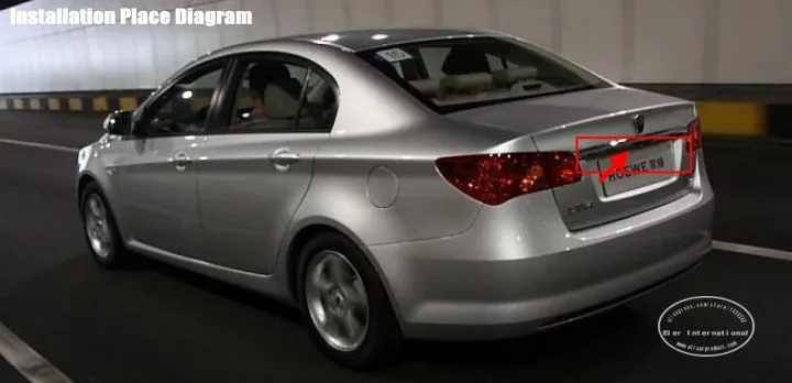 Cámara de visión trasera para coche con diseño de luz de matrícula