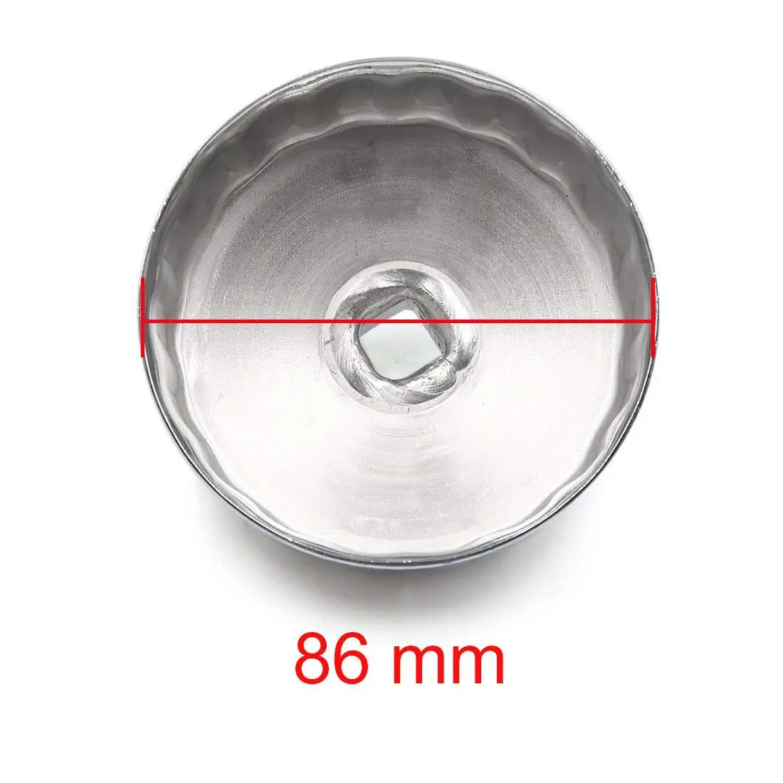 Uxcell Llave de vaso para filtro de aceite, 86 mm y 18 estrías - imagen 5