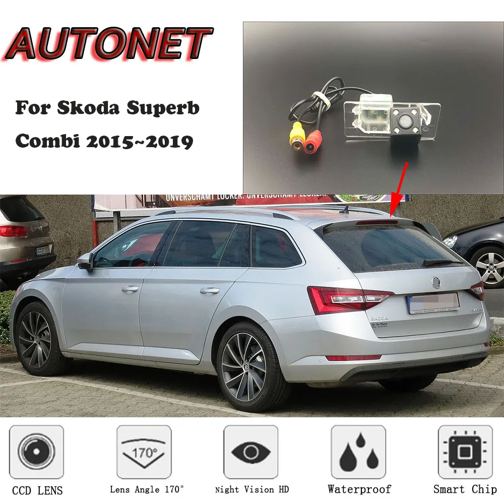 Cámara trasera AUTONET para Skoda Superb 2015-2019 visión nocturna - imagen 2
