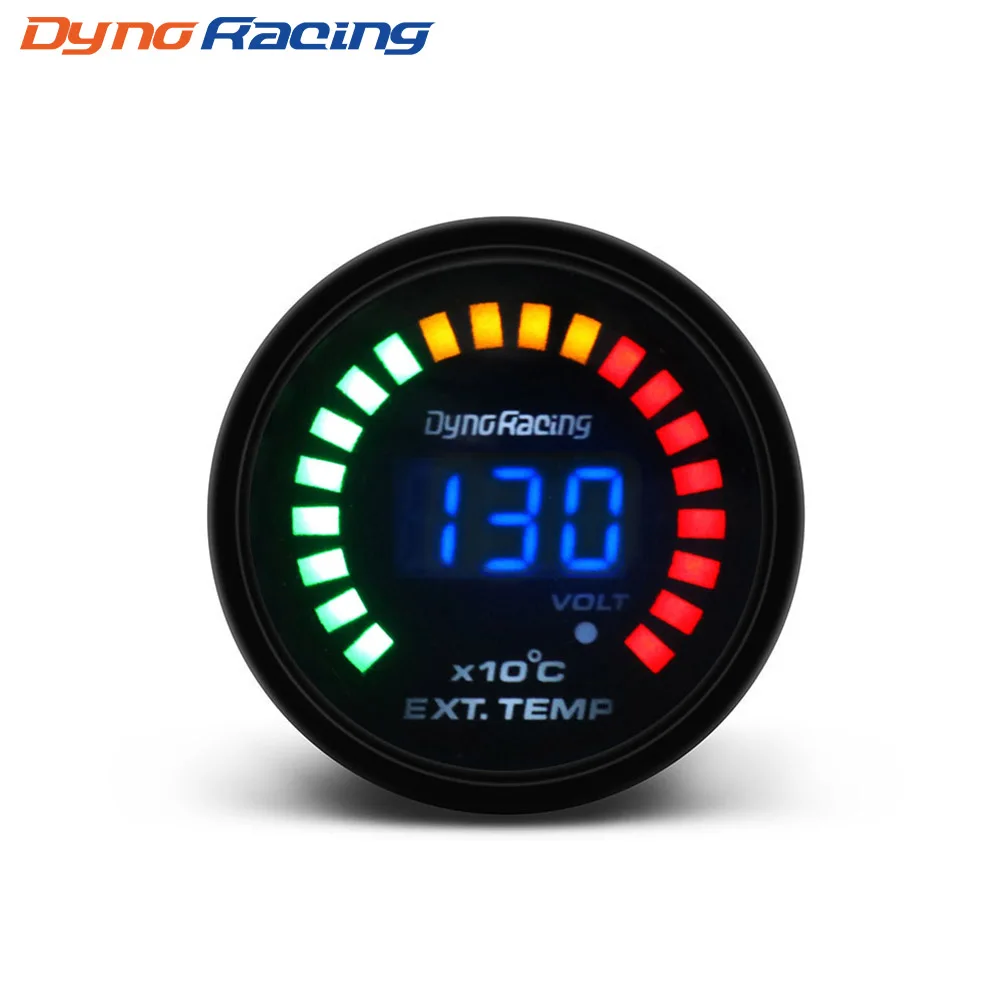 Dynoracing medidor EGT digital 52 mm 20 LED - para coches de tuning